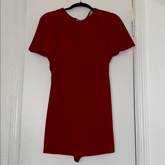 Open back skort romper - Picture 1 of 4